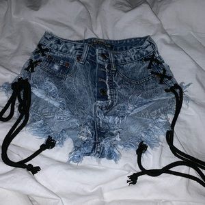 Denim shorts